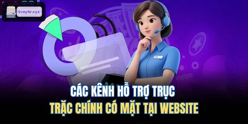 Các kênh hỗ trợ chính trên website 8XBET